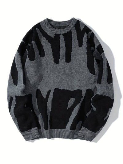 Grafisch gemusterter Pullover für Damen
