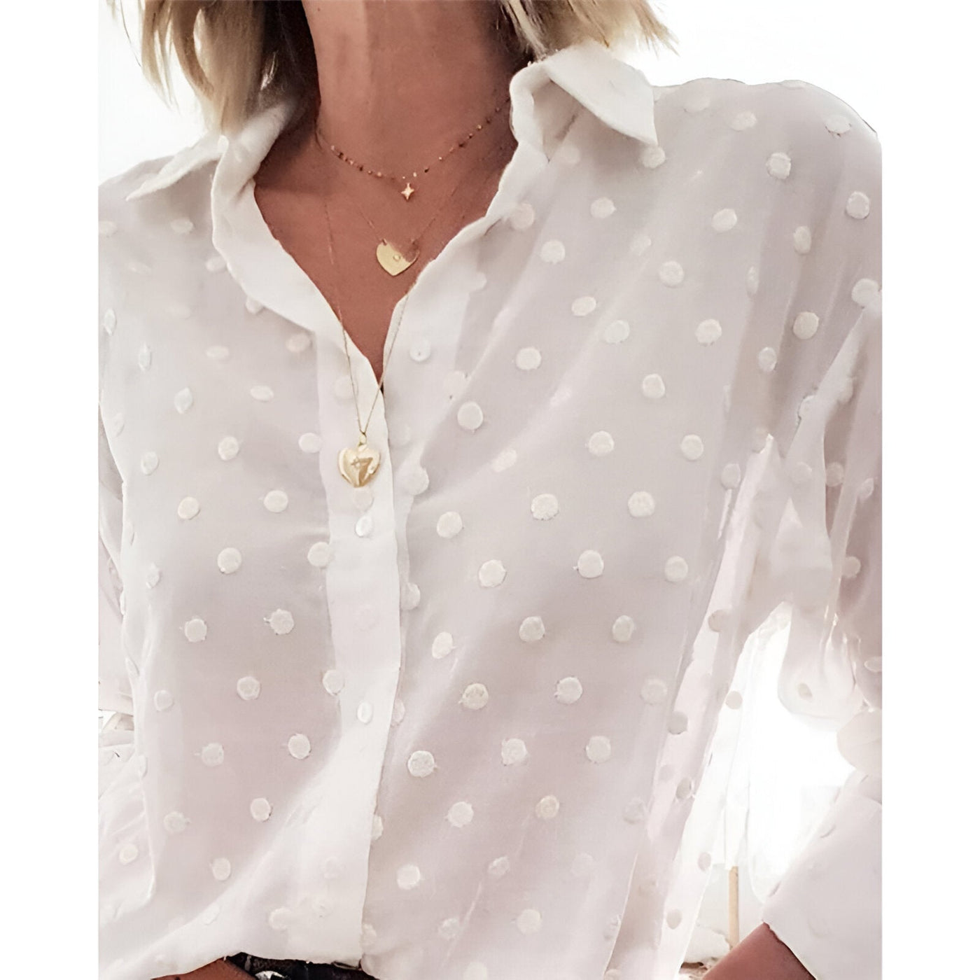 Renate | Verspielte Tupfenbluse