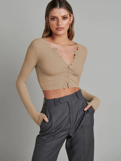 Cecille | Cropped Knit Cardigan