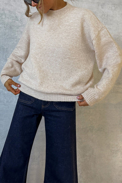 Chelsea® | Superweicher Jersey-Pullover in Beige