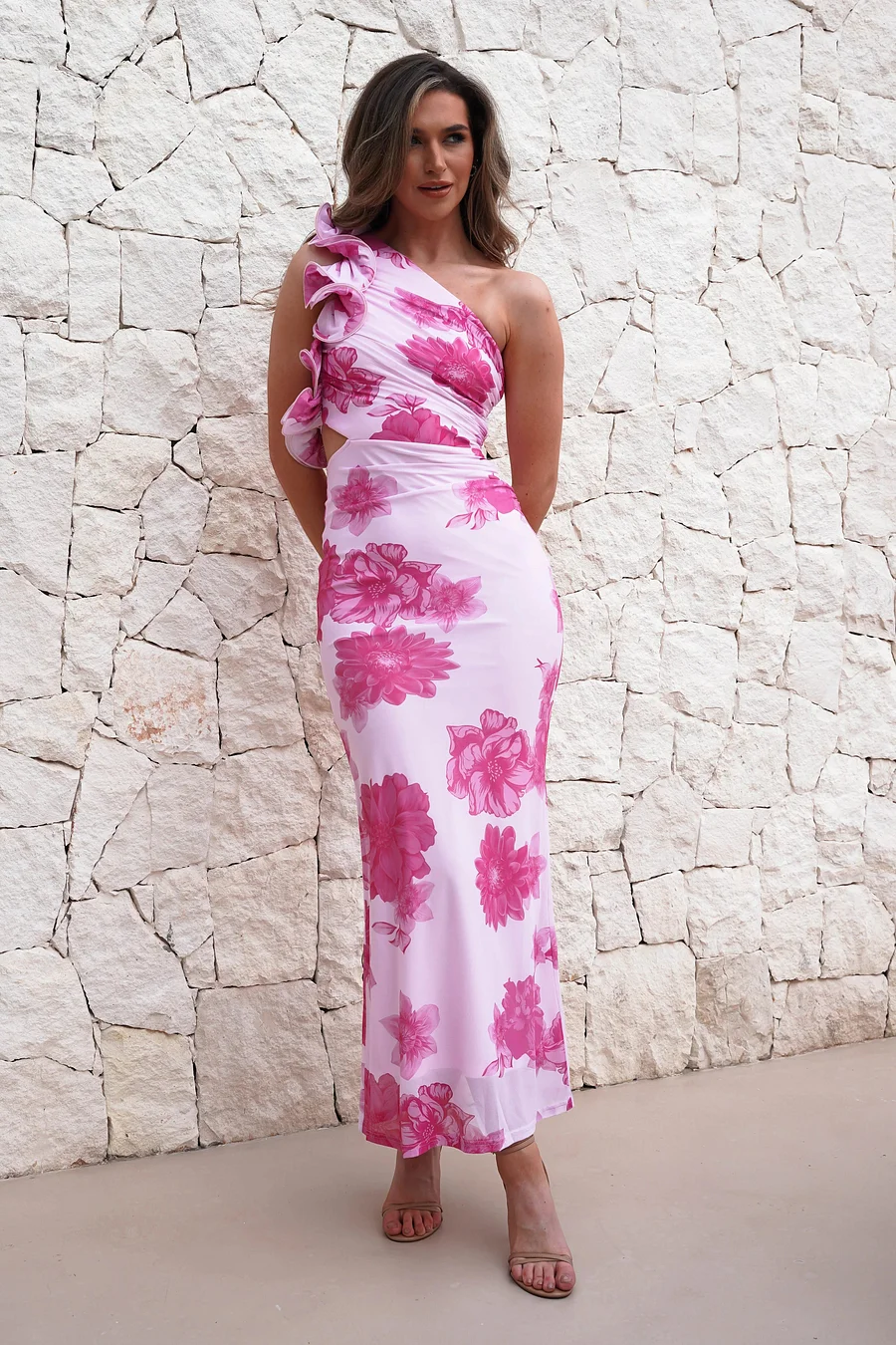 Dorothy – Ärmelloses Maxikleid mit Blumenmuster