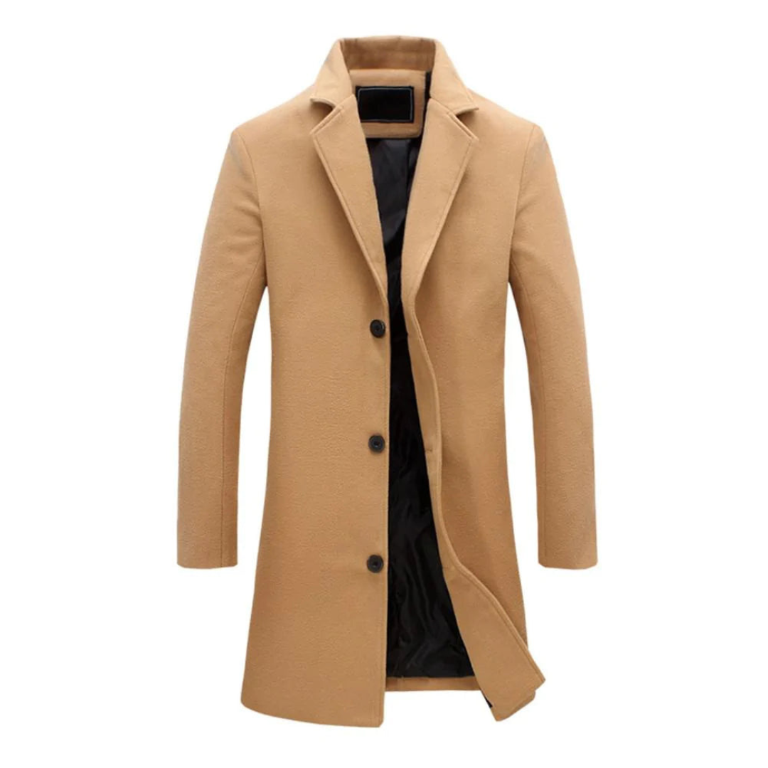 Modischer Langer Trenchcoat für Herren