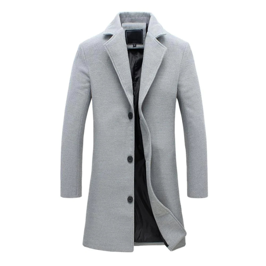 Modischer Langer Trenchcoat für Herren