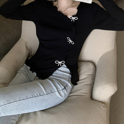 Erica | Strickweste mit Schleifen