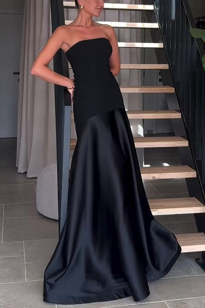 Sophia® | Elegantes, trägerloses, ausgestelltes langes Kleid