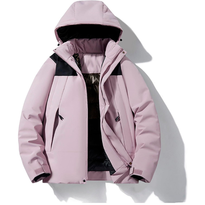Skijacke mit Kapuze und Taschen | Winterjacke
