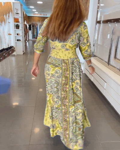 Paula – Maxi-Kleid im Ethno-Muster für Damen