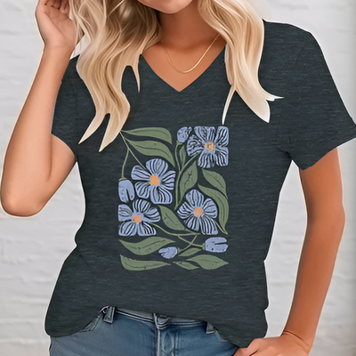 Veronika | Vintage Blumenhemd für Damen