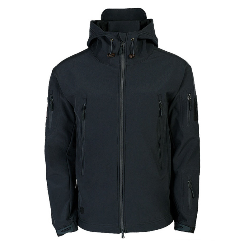 Herren Funktionsjacke mit Kapuze | Outdoor Reißverschluss