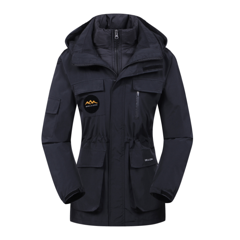 Damen Skijacke mit Kapuze | Sportliche Outdoor Winterjacke
