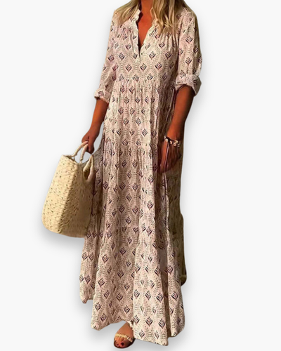Damen Elegantes Maxi Kleid | Boho Abendkleid