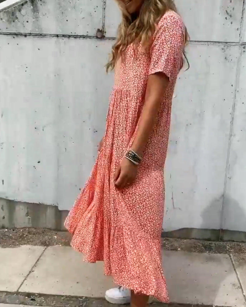 Ileana® | Kurzarmkleid mit Blumendruck
