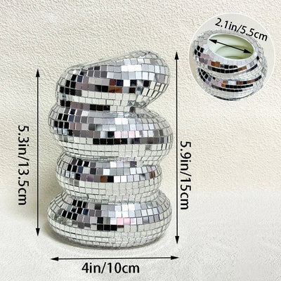 GlamSphere – Spiegelverkleidete Discovase mit Retrocharme und modernem Flair