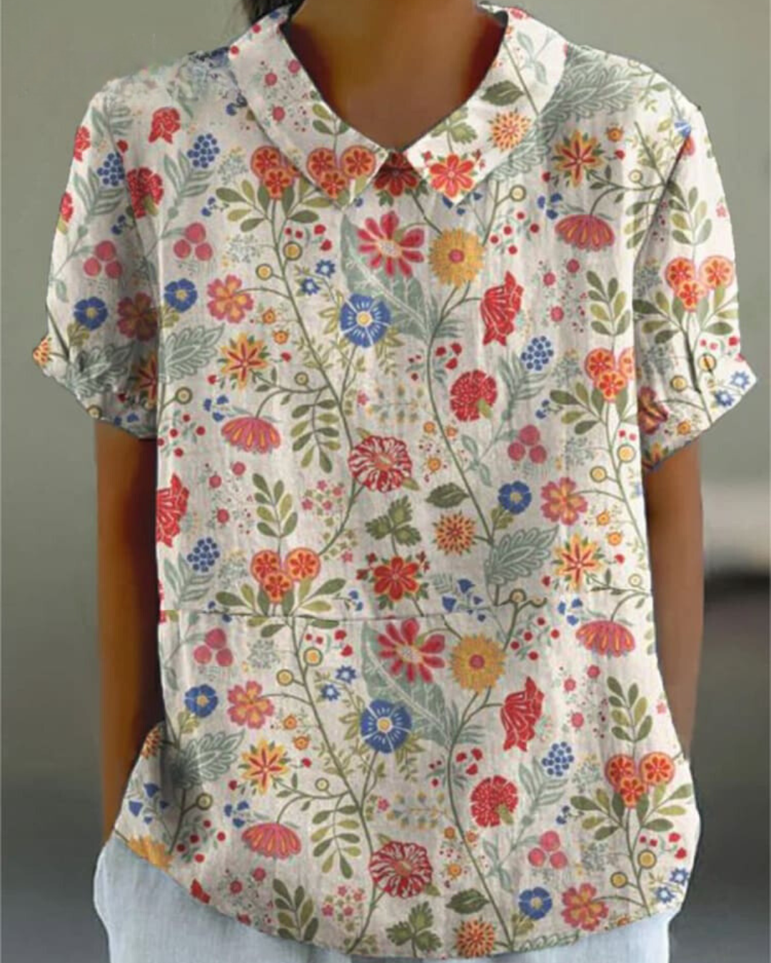 Ruth® | Elegante Blumenbluse für Damen