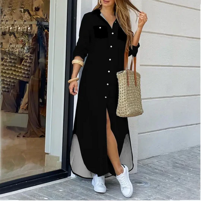 Charlotte | Entspannte lange Hemdbluse