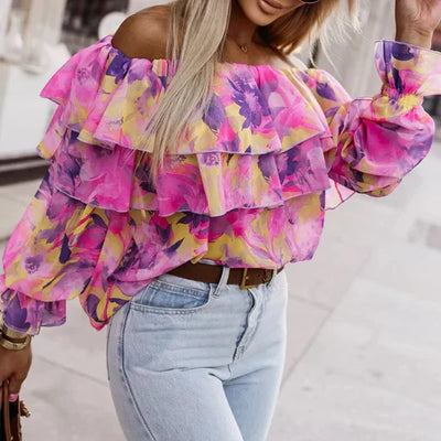 Alina | Elegante Top mit Print