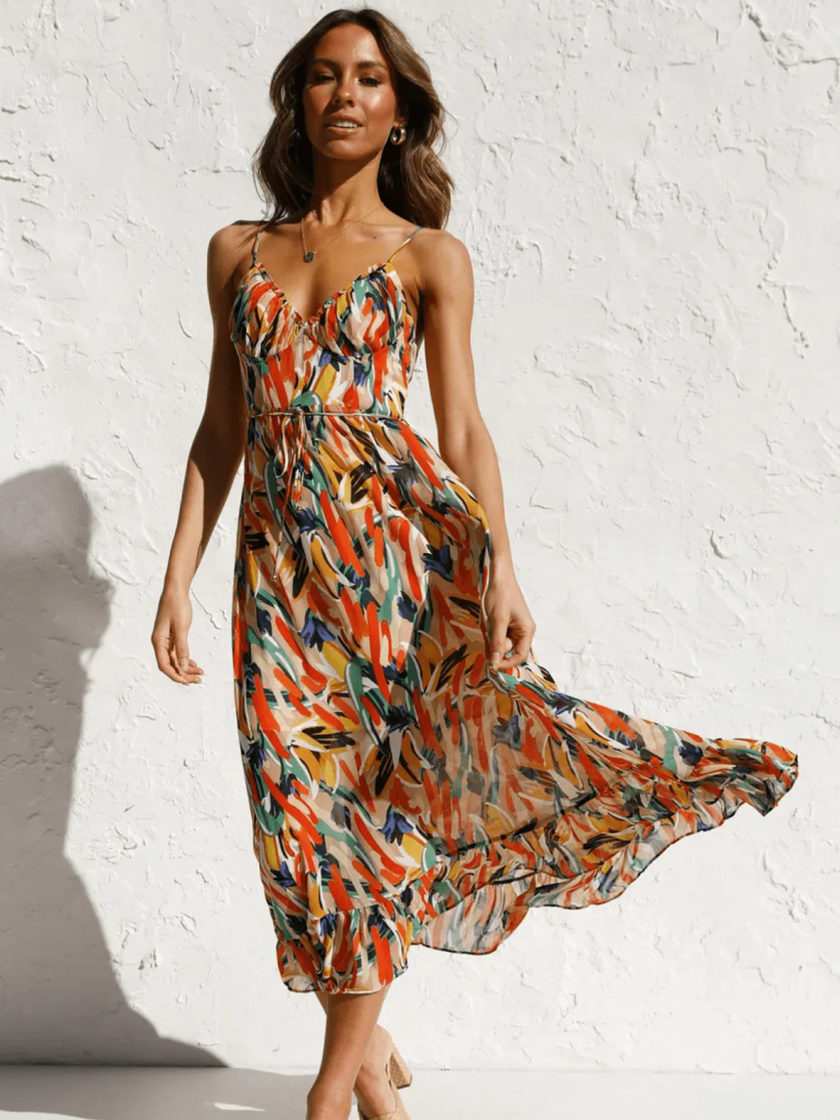 Mia® | Robe Midi A Chiffon Premium
