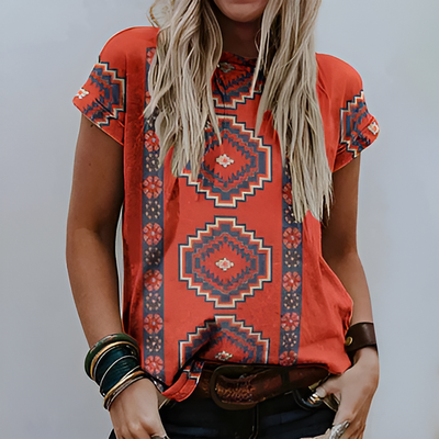 Karin | Vintage-Print Top