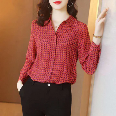 Lara | Bedrucktes Langarm-Top