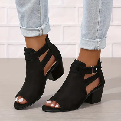 Deliah | Stilvolle und komfortable orthopädische Sandalen mit dickem Absatz