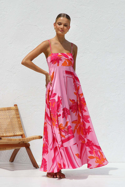 Maxikleid mit Trägern | Eleganter Schnitt | Fließende Silhouette