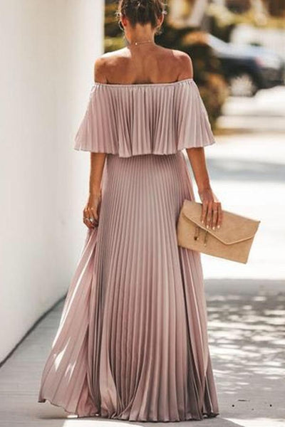 Serena® | Langes Rüschenkleid