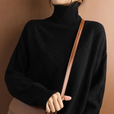 Rollkragen Pullover Damen Strick | Oversize & Weich