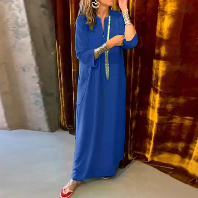 Lena - Damen Langes Freizeitkleid
