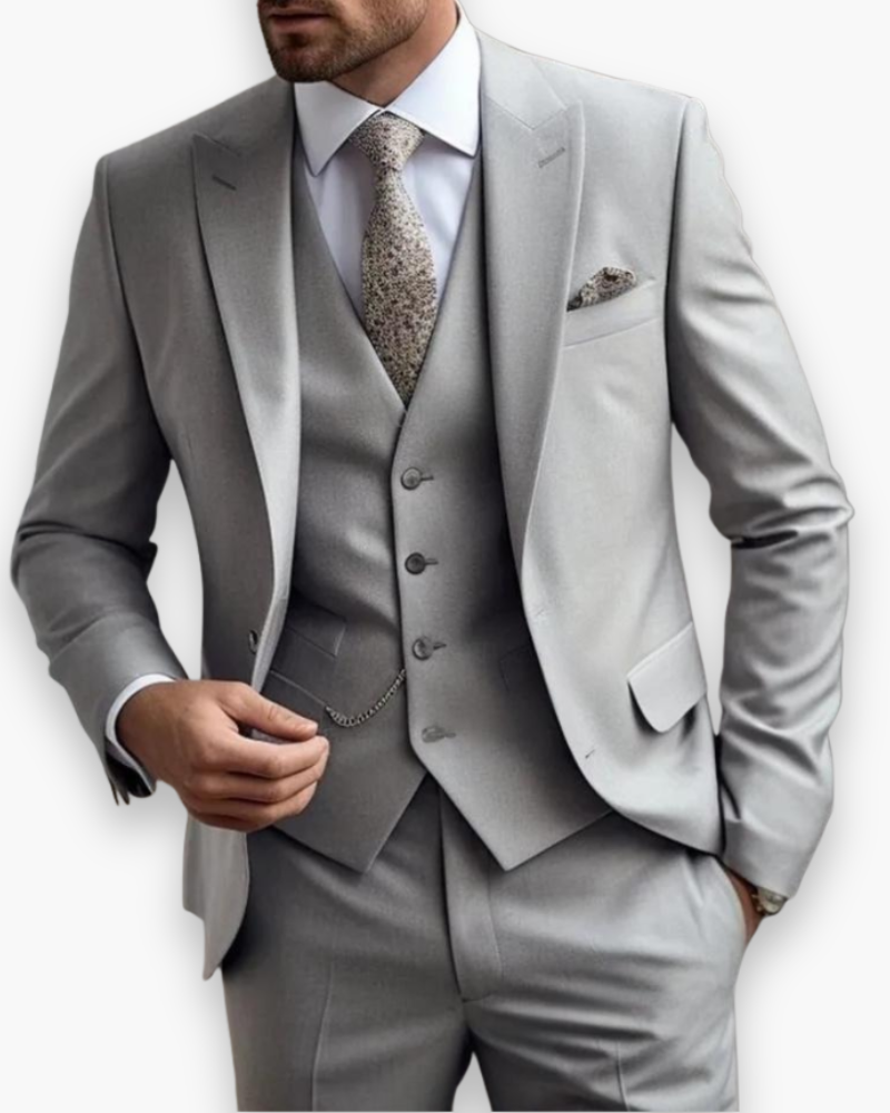 Herren Anzug 3-teilig Slim Fit | Klassisch & Elegant für Hochzeitsgäste