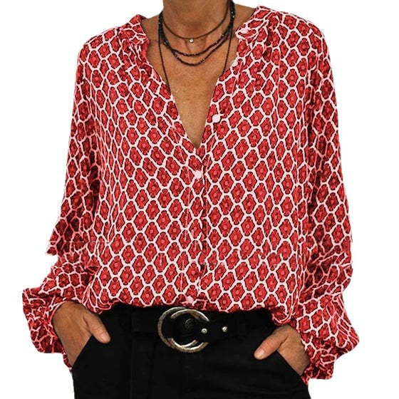 Oona® | Elegante bedruckte Bluse