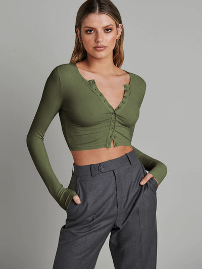 Cecille | Cropped Knit Cardigan