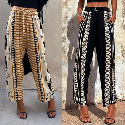 Sonia® | Pauline Ethno-Print-Hose mit elastischem Bund und Taschen