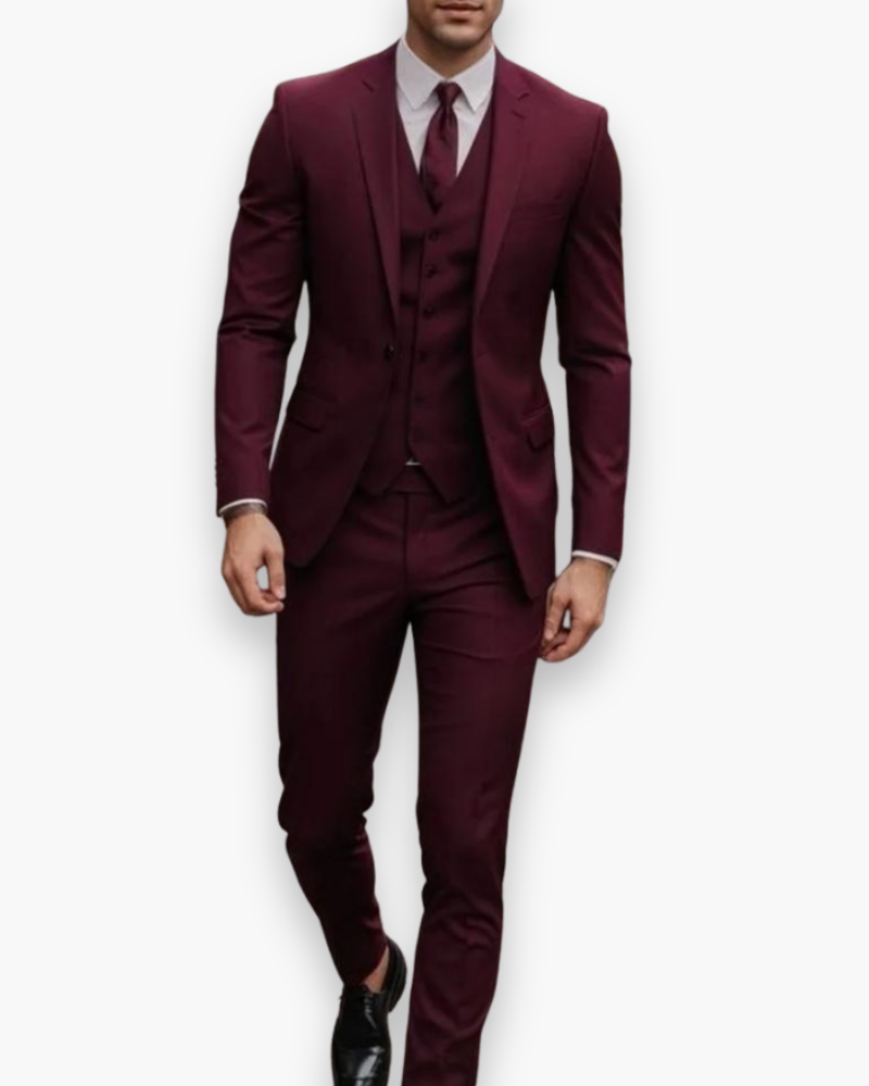 Herren Anzug 3-teilig Slim Fit | Klassisch & Elegant für Hochzeitsgäste