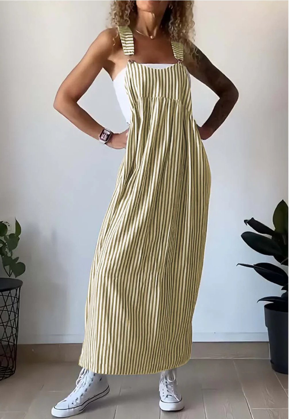 Rebecca® | Lässiges, gestreiftes Jumpsuit-Kleid