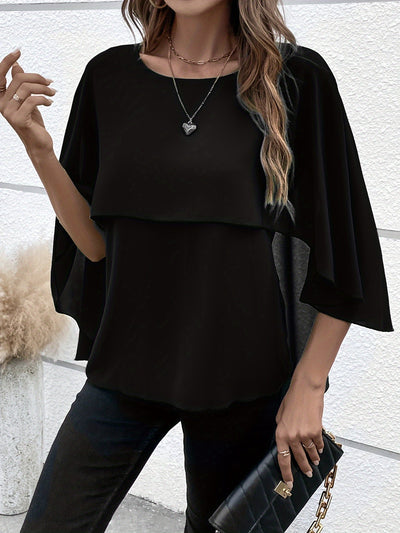 Zelia® | Elegante einfarbige Lagenbluse