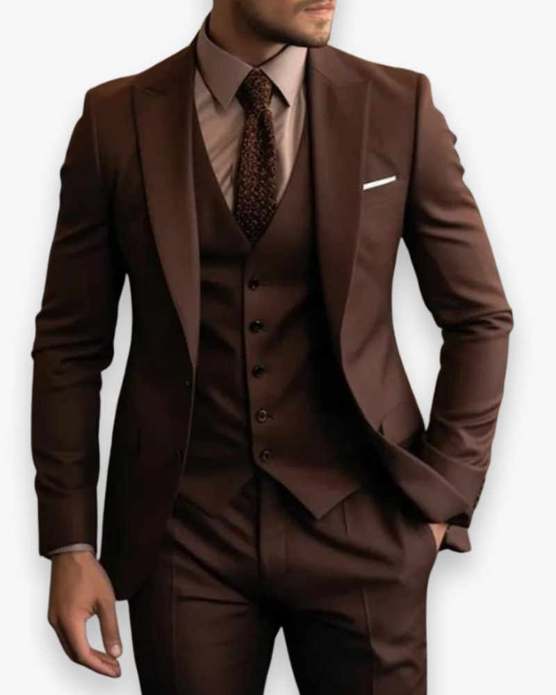 Herren Anzug 3-teilig Slim Fit | Klassisch & Elegant für Hochzeitsgäste