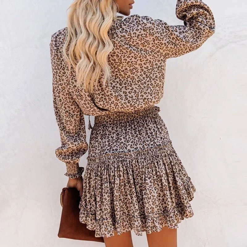 Mini-Kleid mit Volants | Elastische Taille | Wild & Feminin
