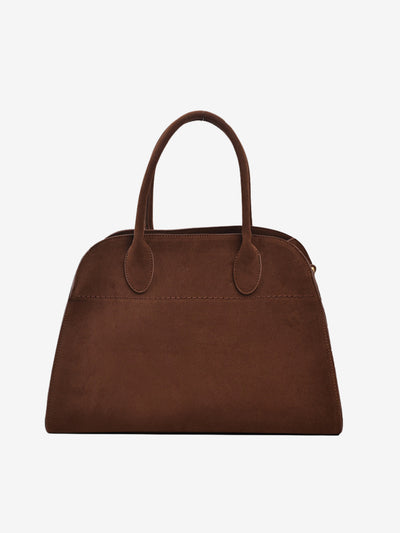 Handtasche aus Veloursoptik | Klassischer Schnitt | Zeitlose Eleganz