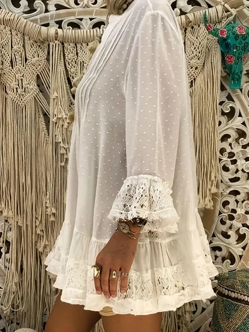Lisa | Elegantes Pointelle-Stricktop