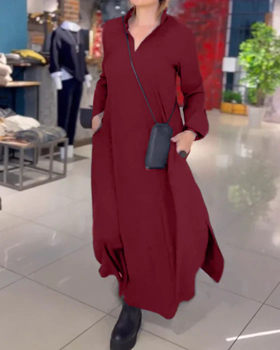 Mercedes® | Langes Kleid aus Premium-Baumwolle