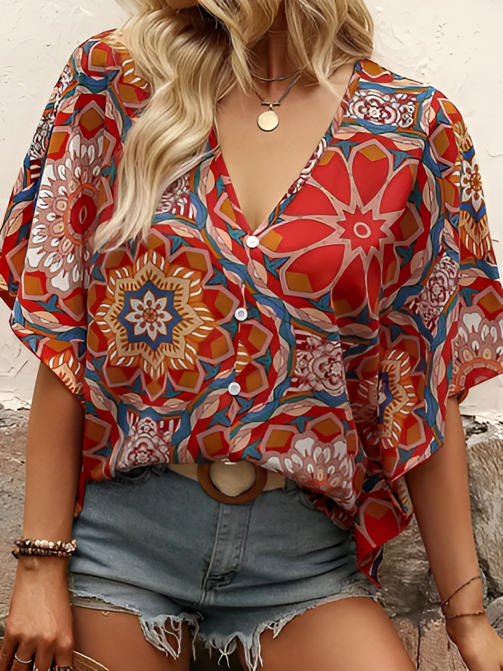 Stefanie | Bluse mit blumigem Muster