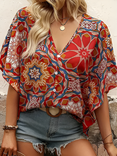 Stefanie | Bluse mit blumigem Muster