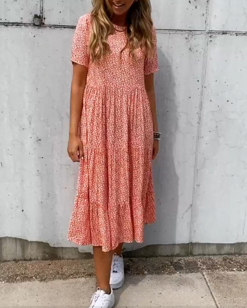 Ileana® | Kurzarmkleid mit Blumendruck