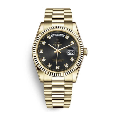 Diamant Edelstahl Armbanduhr Nr. 353