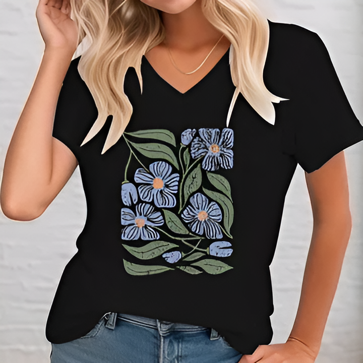 Veronika | Vintage Blumenhemd für Damen