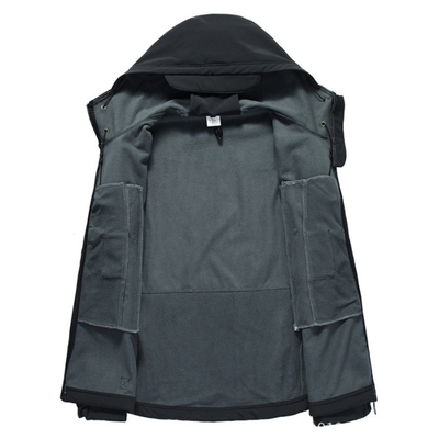 Herren Funktionsjacke mit Kapuze | Outdoor Reißverschluss