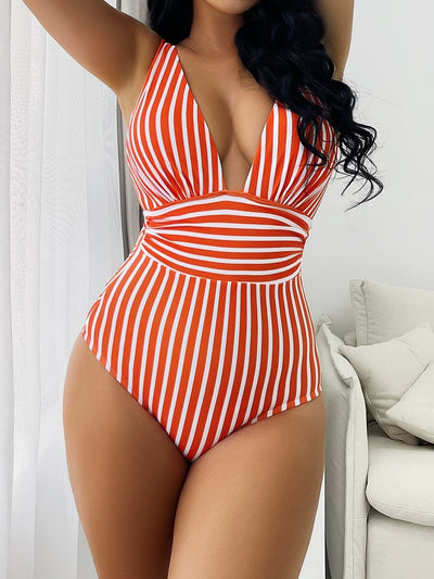 Ella® | Gestreifter Badeanzug