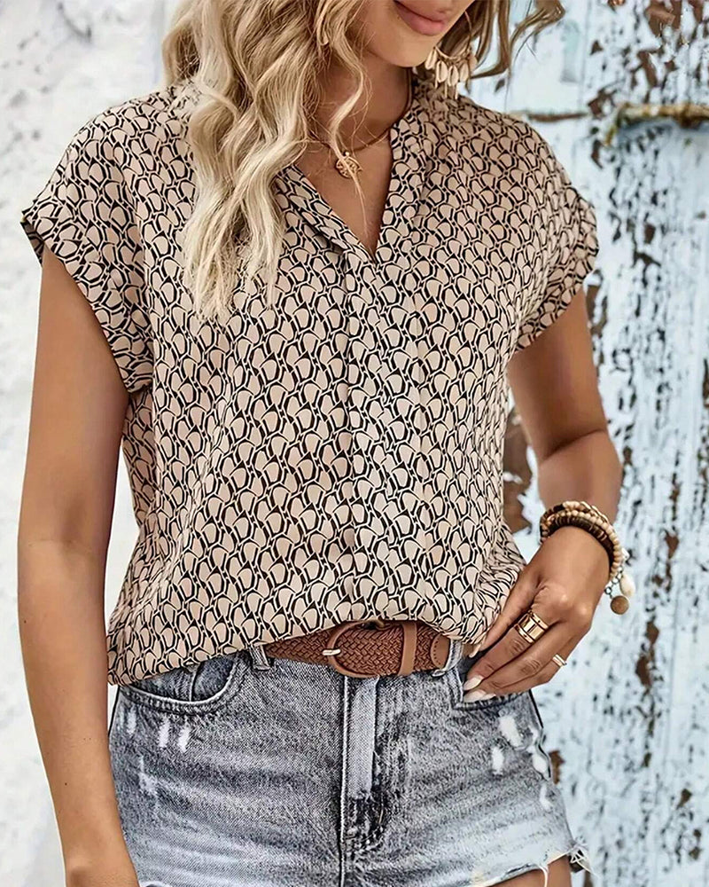 Tia® | Lässige Bluse mit V-Ausschnitt