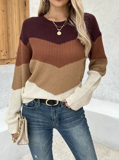 Heidi | Farbenfroher Crewneck-Pullover