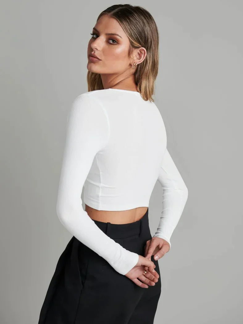 Cecille | Cropped Knit Cardigan